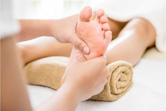 Reflexology foot treatment